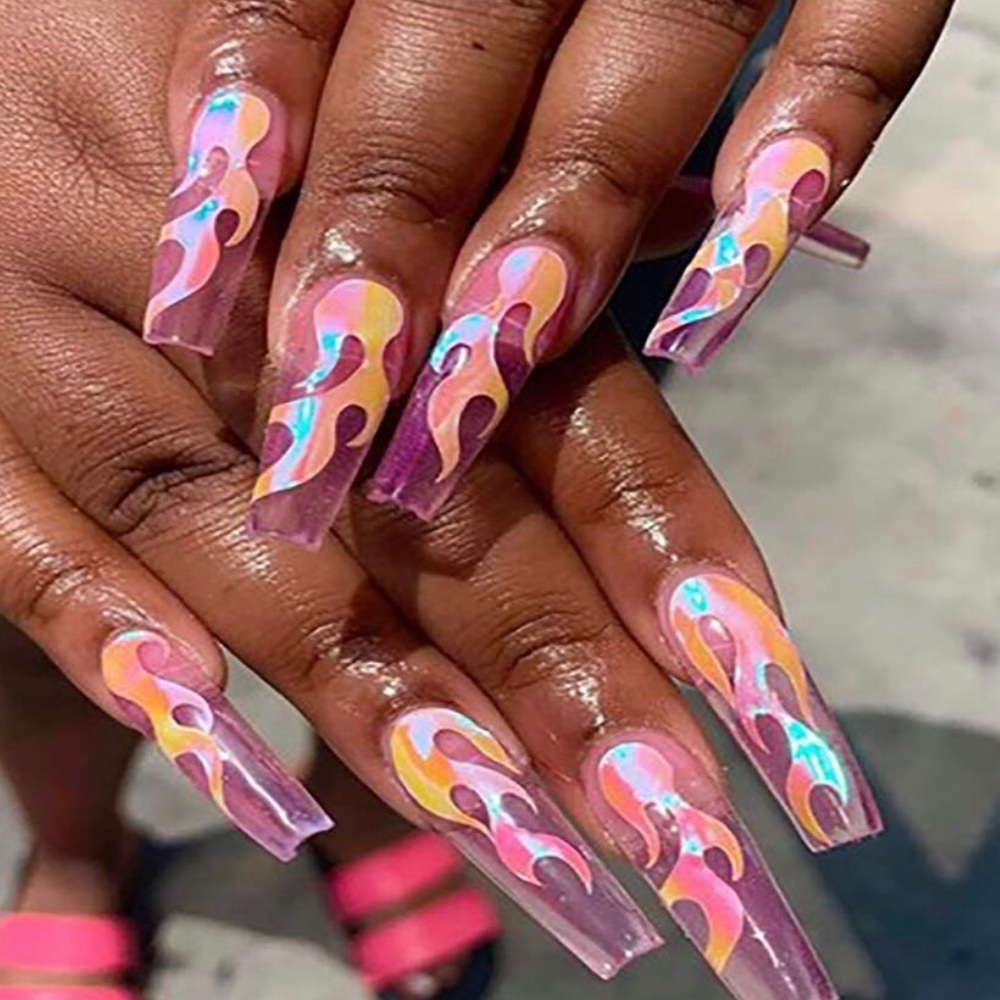 Nails Sticker/ transfer foil (fire)